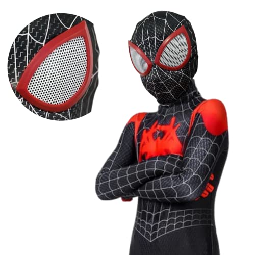 Fantasia infantil Homem aranha Miles Morales mascara com olhos 3D (G130)