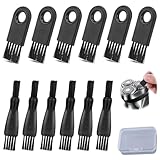 12pcs Rasierer Pinsel 6 Pcs Rasierer Reinigungsbürste, Mini bürste und Aufbewahrungsbox, Elektrorasierer Reinigungsbürste, für Entfernen Bartreste und Staub