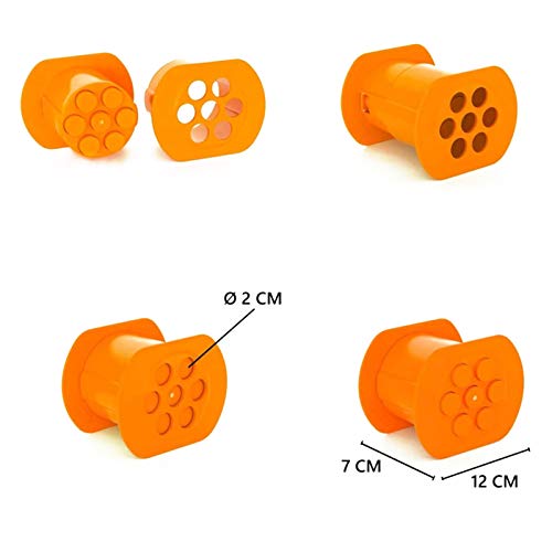 One Press Cevapcici Maker - 7 Sausages In One Press - Non Stick Kitchen Barbecue Grilling Party Molds for Easily Making Delicious Stuffed Sausages - BBQ Grill Accessories - Easy to Use