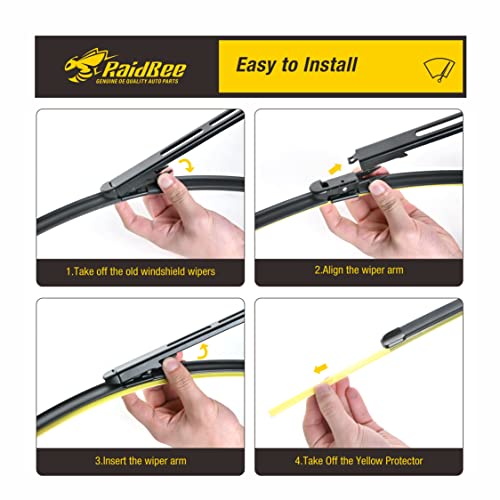 Image of Wiper Blade 28 inch /28 inch Replacement for Ford Edge 2015-2020,Escape 2013-2019,Focus 2012-2018 Windshield Wiper Blade,28+28 Inch Windshield Wiper Blades