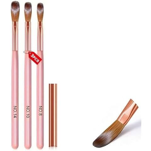 JOYVOX Acrylic Nail Brush Set - 3 Sizes Cover