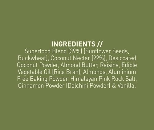 Image of Nourish Organics Almond Buckwheat Cookies | Gluten-Free, High Fibre Cookies | Made with Buckwheat, Almonds & Seeds | No Refined Sugar | 120g Pack