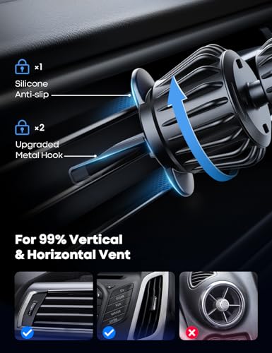 image for Lamicall Fits MagSafe Car Mount - [20 Super Magnets] Magnetic Car Phon