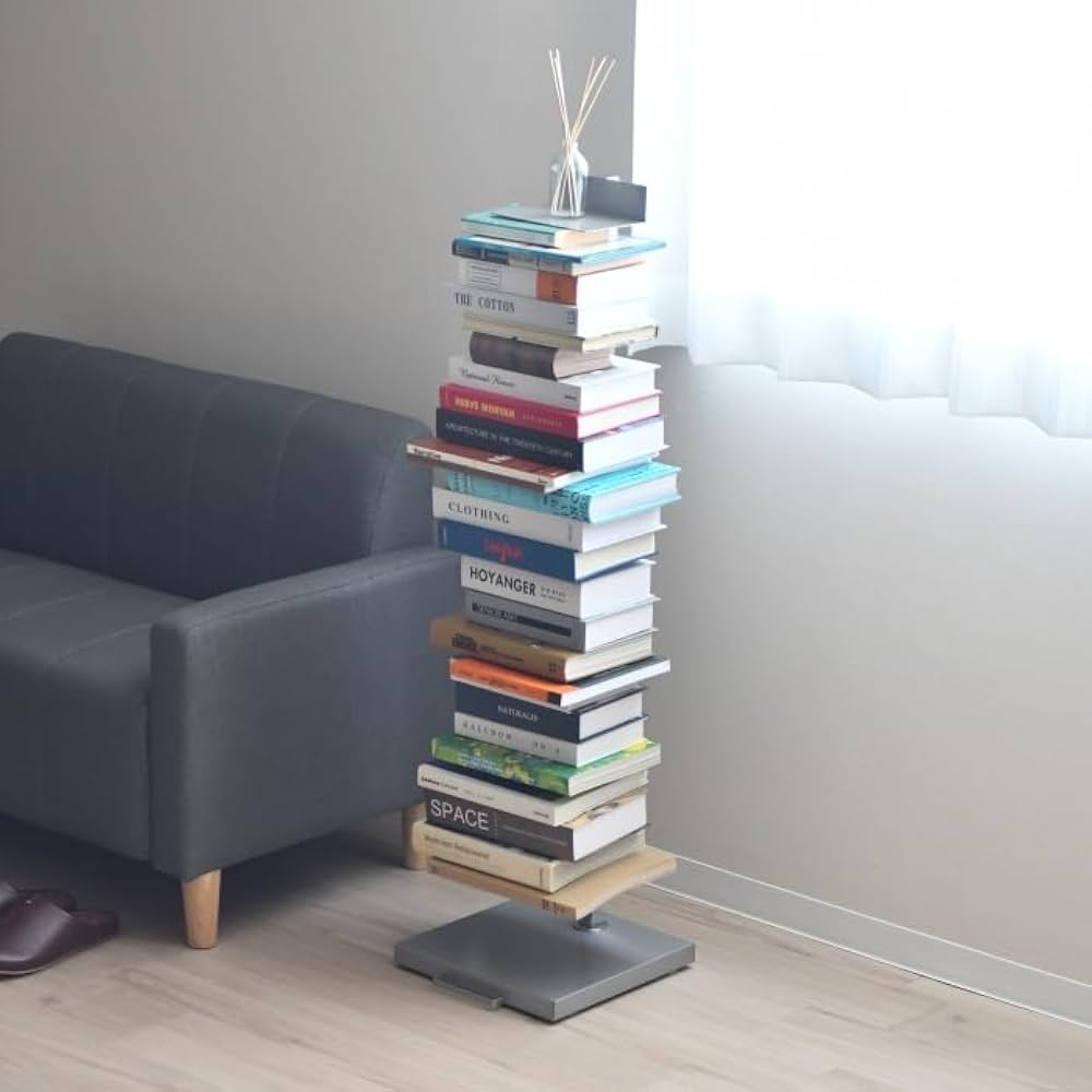 ブックタワー 隠しキャスター付き ハイタイプ 8段 Amazon｜ブックタワー 隠しキャスター付き ハイタイプ /8段 本棚