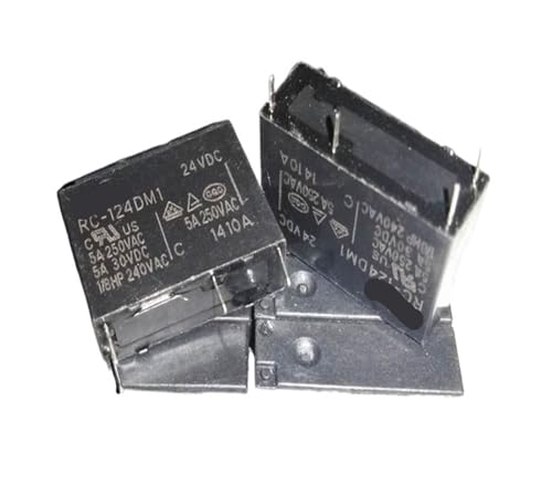 Relé RC-124DM1 24V de 4 pines micro relé de potencia de 5 amperios