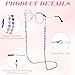 HekouJiub Glasses Chain for Women, Beaded Eyeglass Chains for Women, Heart-Shaped Chain for Glasses with Non-Slip Silicone Hook, Fashionable Eyeglasses/Sunglasses/Mask Necklace Lanyard
