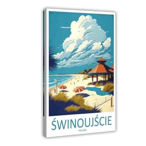 Impression sur toile Pologne QOGDAF 40x60 cm pour decoration de bureau