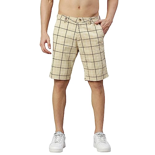 Image of Thomas Scott Men's | Solid | Chino Shorts | Regular Fit | Cotton Elastane | Above Knee | Casual Short
