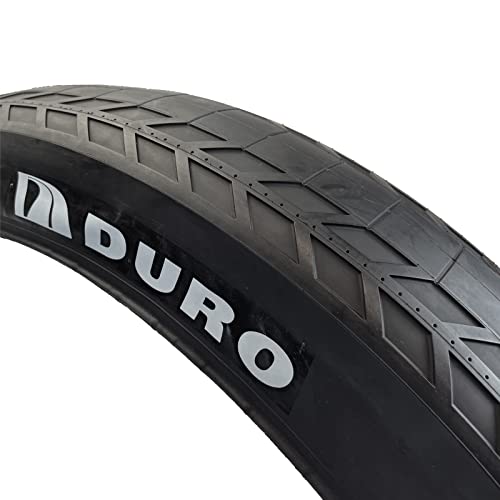 Duro Tire 26X4.0 Fleetwood Semi-Slick Street Bike Tire With Folding Beads 26X4, Black #TOP2
