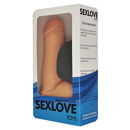 Pênis Cyberskin com Cinta Elástica e Vibro