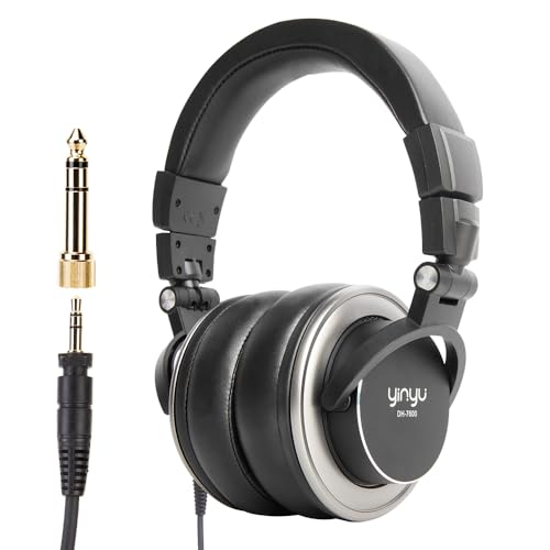 yinyu Monitor Studio Wired Headphones, Professional Podcast Headphones & Mixing Stereo DJ Headsets,...
