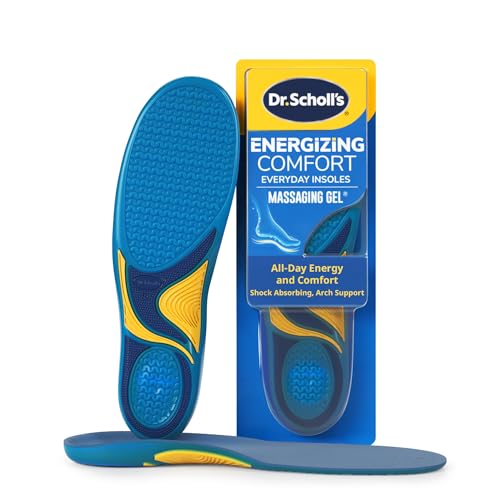 Dr. Scholl’s Energizing Comfort Women’s Everyday Insoles with Massaging Gel - Clinically Proven,...