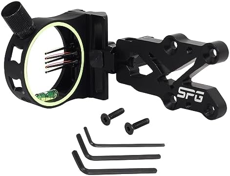 FENJANER Archery 5 Pin Bow Sight .029 Fiber Optics Sight with Sight Light for Compound Bow (Right Hand) FENJANER Archery 5 Pin Bow Sight .029 Fiber Optics Sight with Sight Light for Compound Bow (Right Hand)
