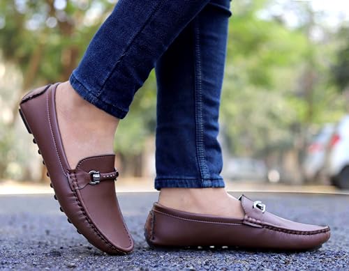 Image of AADI Men's Synthetic Leather Outdoor Loafer Shoes