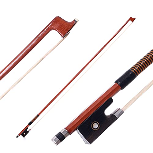 Amzz Violin Bow 4/4 Size - Octagonal Stick, Ebony Frog, And Horse Hair For Exceptional Sound Quality - Ideal For Intermediate To Advanced Violinists (4/4 Full Size) #TOP1
