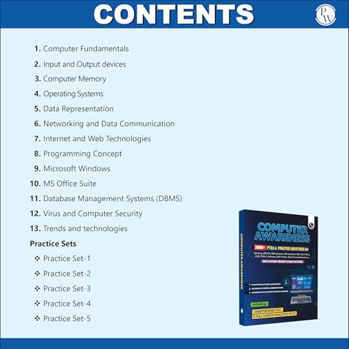 Image of PW Computer Awareness (Theory and 2000+ PYQs & Practice Ques) For Banking, RRB PO, RRB Assistant, RBI Assistant, SSC CGL Tier 2, CHSL Tier 2, Railway, Delhi Police Exams 2025-2026 [Paperback] PW