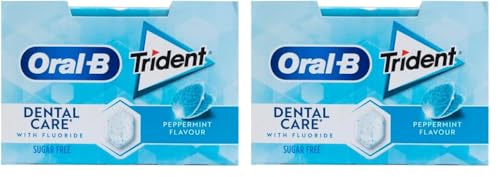 CHICLES TRIDENT ORALB MENTA 17GX12 (Paquete de 2)