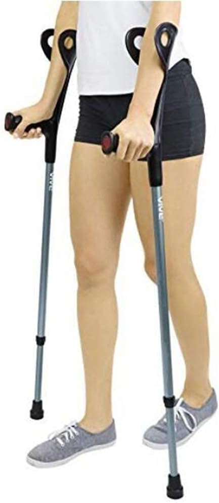GeRRiT 2 Pcs Walking Stick with Adjustable Ergonomic Rod Elderly Accessories for Elbow Crutches Decorate
