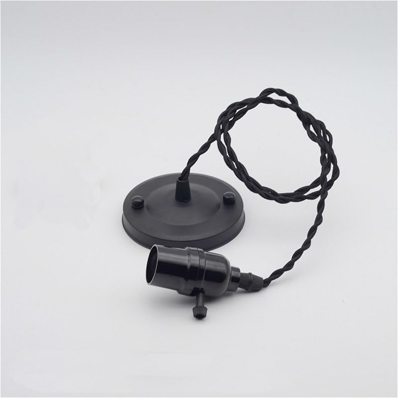 E27/E26 1M Retro Vintage Lamp Base Holder Copper Hanging Ceiling Light Bulb Fixture - (Color: type 3; Base Type: E27)