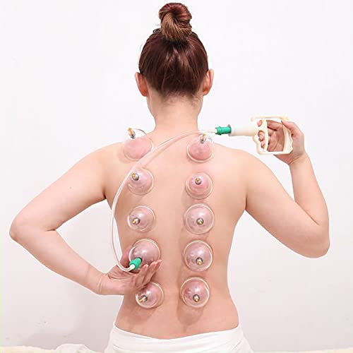 Juego de ventosas para terapia de cupping, con 6 ventosas de diferentes tamaños y 1 bomba manual, succión al vacío, fabricado con materiales médicos, para masaje, músculos y articulaciones, alivio del dolor articular miniatura 6