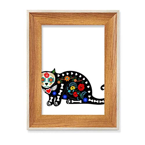 Cadre photo bois chat noir résout votre décor halloween