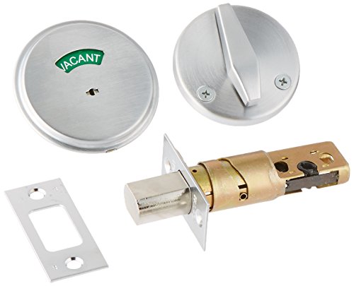 Falcon Lock D271 626 D200 Series Grade 2 Non-Handed Medium Duty Deadlock, Deadbolt Chasis, Thumbtrun Indicator, Keyless, Satin Chrome Finish