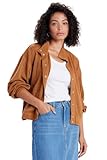 fronces sur les manches UNIONBAY Cece Veste en tricot torsadé pour femme, caramel, Taille S