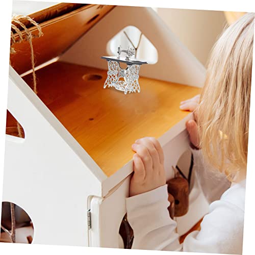 NUOBESTY 1 St Mini-naaimachine Mini Voet Naaimachine Poppenhuis Voetnaaimachine Mini Nep-naaimachine Rollenspel Voor Kinderen Accessoires Voor Poppenhuis Versieren Mechanisch Legering - Image 5