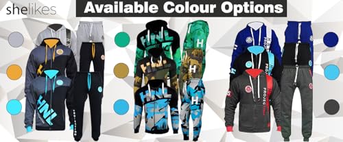 shelikes Mens Tracksuit Joggers Hoodie Sweatshirt Pants Track Suit Set Full Sleeves Hoodie Top Bottoms Joggers Jogging Gym Sports Set - Image 5