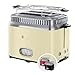 Russell Hobbs Toaster [für 2 Scheiben] Retro Edelstahl Creme (Countdown-Anzeige im Retrodesign, inkl. Brötchenaufsatz, 6 Bräunungsstufen + Auftau- & Aufwärmfunktion, 1300W) Vintage 21682-56