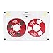 Hamwesh Cassette Tapes, 46 Minute Low Noise Audio Type I Type I Ferric Tape with Electroplated Metal Wheel PC Case for Conference Seminars Daily Recording (Red)