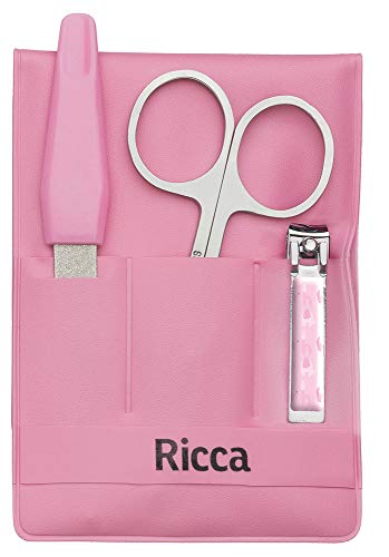 Kit Manicure Infantil, Ricca, Rosa/Azul