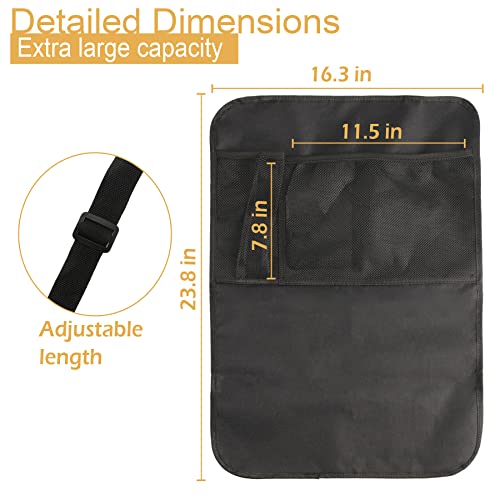 Uyye Back Seat Protector For Kids, Car Seat Kick Mats, Toddler Car Interior Back Seat Accessories, Universal Fit Organizers, Best Waterproof Protection For Upholstery From Dirt(2Pcs-Black) #TOP1
