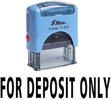 for Deposit ONLY Self Inking Rubber Stamp Custom Shiny Office Stationary Stamp