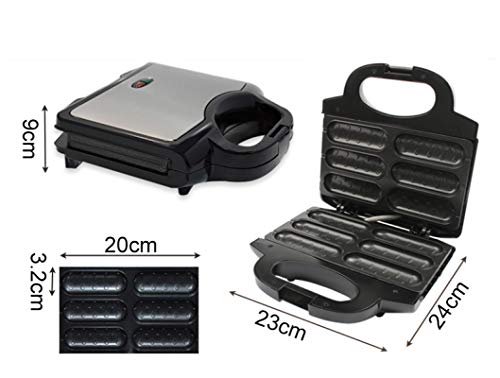 Elektrischer Hot Dog Waffeleisen Antihaftbeschichtung Knuspriger Mais Französischer Muffin Wurst Backmaschine Grill zum… – Bild 5