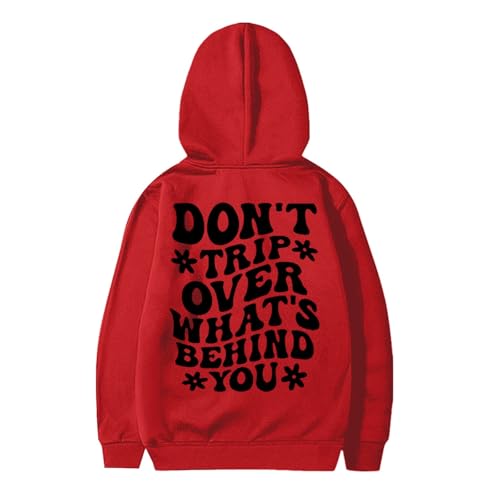 Generico Sudaderas con Capucha Niñas Y Niñas Niña Otoño Sudaderas de Manga Larga Cómoda Casual Ligero Hoodie con Bolsillos Deportivo Elegante Sweatshirt Invierno Color Sólido Chica Jersey Y2k, rojo