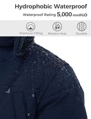 wantdo Boys' Winter Coat Long Puffer Jacket Warm Parka with Removeable Faux Fur Hood4