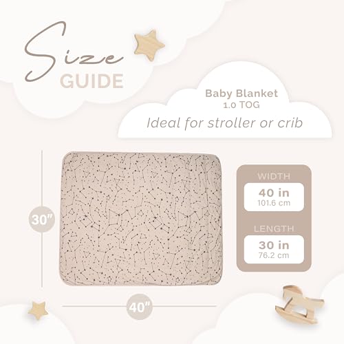 Image of Soft Baby Quilted Blanket - Lightweight and Breathable, Ideal for Newborns and Toddlers. (Beige, 30 inch x 40 inch) | Lightweight, Breathable, Ideal for Newborns and Toddlers