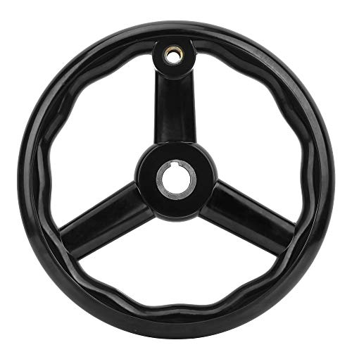 250 X 25 Mm 3-Speichen-Drehhandrad Schwarzes Rutschfestes Handrad aus Bakelit Handrad mit Griff für Werkzeugmaschinen