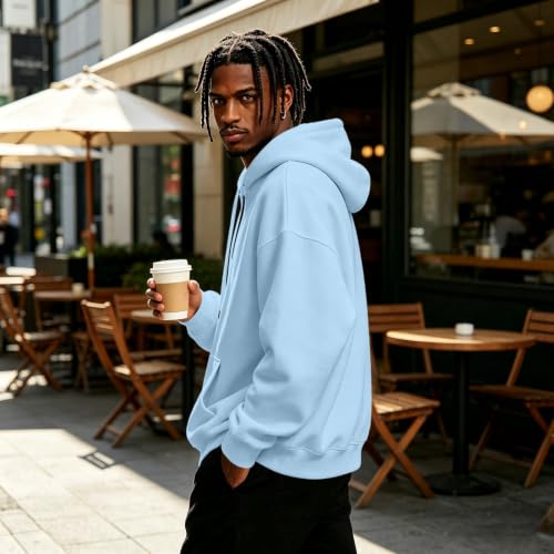 Fleece Hoodie Men Quarter Zip Fleece Lined Pullover Sweatshirt Sweat Shirt - image 5