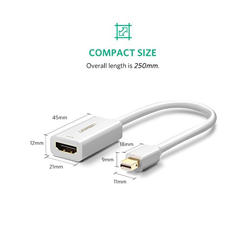 UGREEN Mini DisplayPort(Thunderbolt 2.0) to HDMI Adapter 4K Mini DP to HDMI Converter for MacBook Air - Image 7