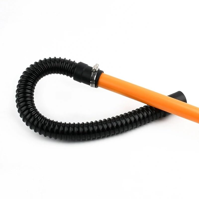 Tubo corrugato plastica multi misure acquario | Struttura ondulata flessibile per tubazioni acquario(Orange)