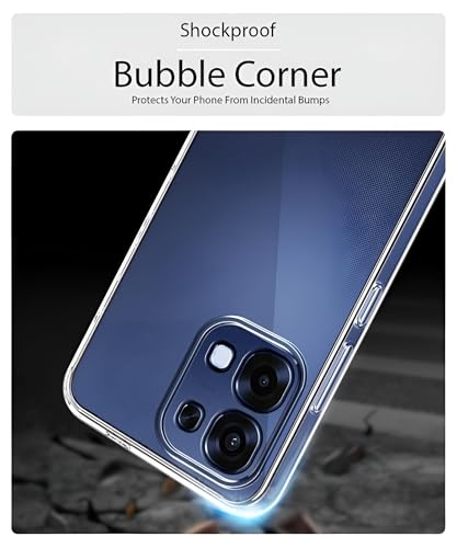 Image of Lifetime Anti-Yellow Clear Back Cover Case Compatible with Oppo F31 5G (Sleek Crystal Hard Back | Shockproof Protection with Camera Protection)
