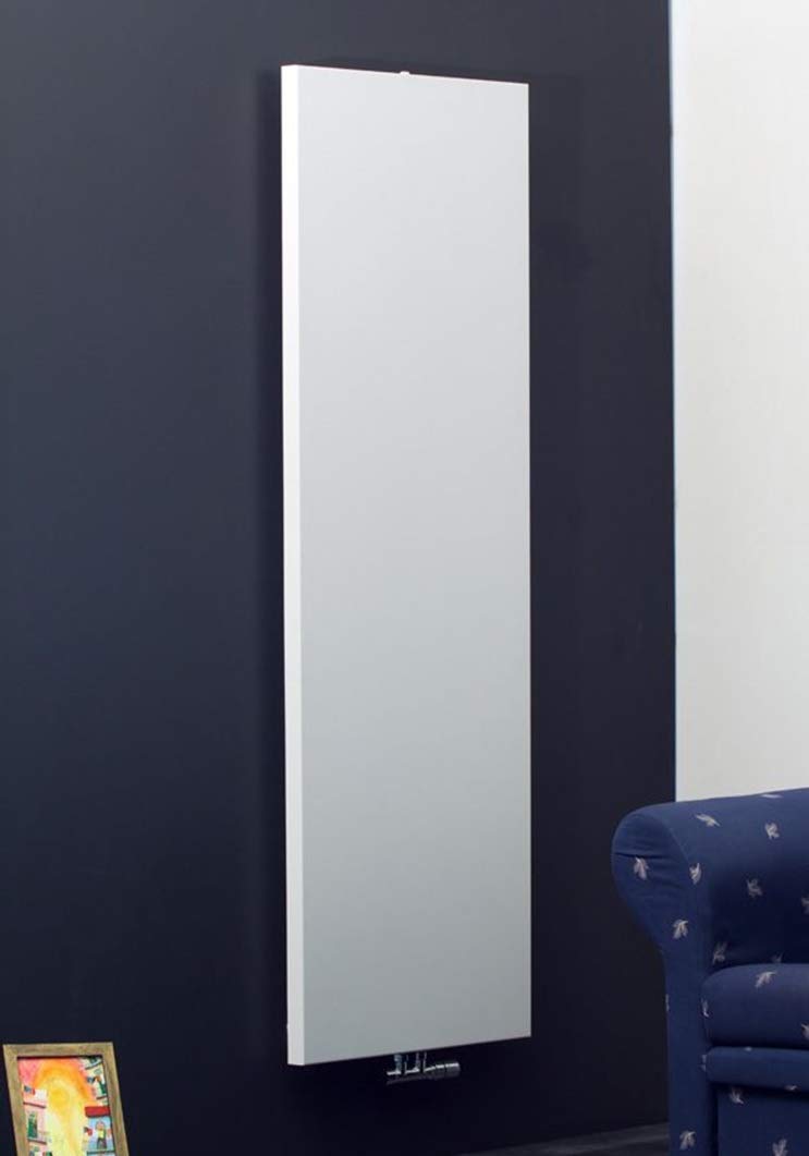 Belrad Radiador vertical CV-Plan tipo 20, altura de 1800 mm, vertical, plano, frontal brillante, radiador de baño (1800 mm x 500 mm)