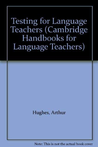 Amazon.com: Testing for Language Teachers (Cambridge Handbooks for ...