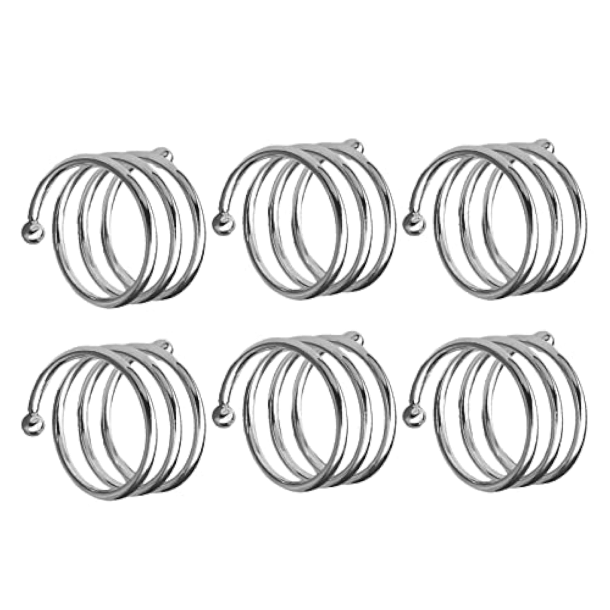 3X6Pcs Napkin Holders Decor Napkin Rings for Table Settings
