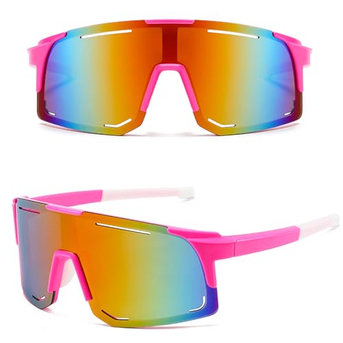MUSELK Gafas de sol deportivas para hombre y mujer, gafas de sol polarizadas para actividades al aire libre, MTB, carreras, ciclismo, ciclismo, esquí, gafas de sol con UV400