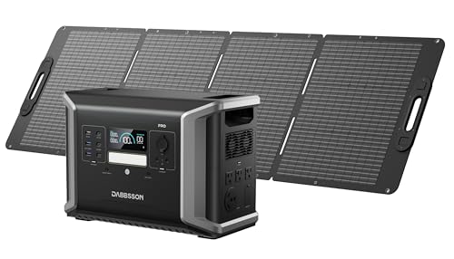 Dabbsson ポータブル電源 DBS1400Pro+210Wソーラーパネルセット1382Wh 210Wソーラーパネル 先端なガラス繊維素材 電気自動車用半固体リン酸鉄リチウムイオンバッテリー 最大11364まで容量拡張可能 AC出力(2400W瞬間最大