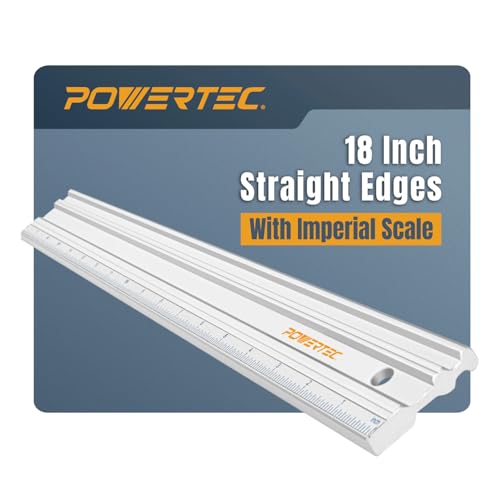 POWERTEC 18 Inch Straight Edges, Straight to Within .001'' Over