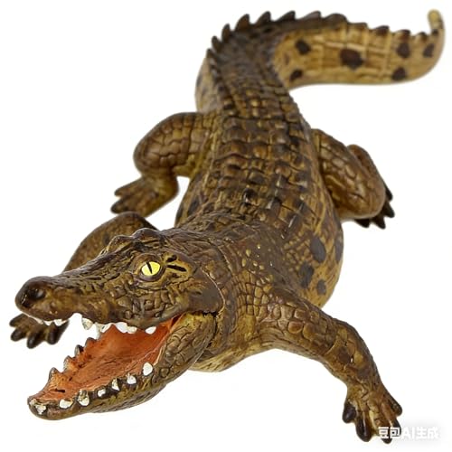 SmilerSmile 7" Crocodile Figurine Plastic Sea Creature Toy
